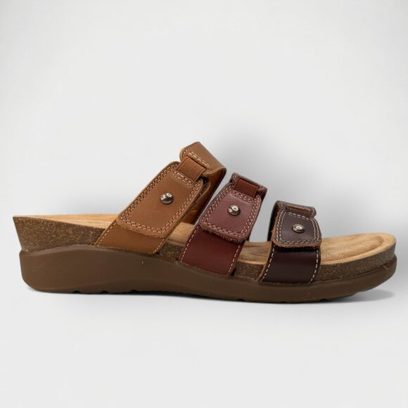 Clarks Calenne Lily Sandals Brown Multi Leather Women’s US 11 M Comfort New Box - Picture 1 of 13